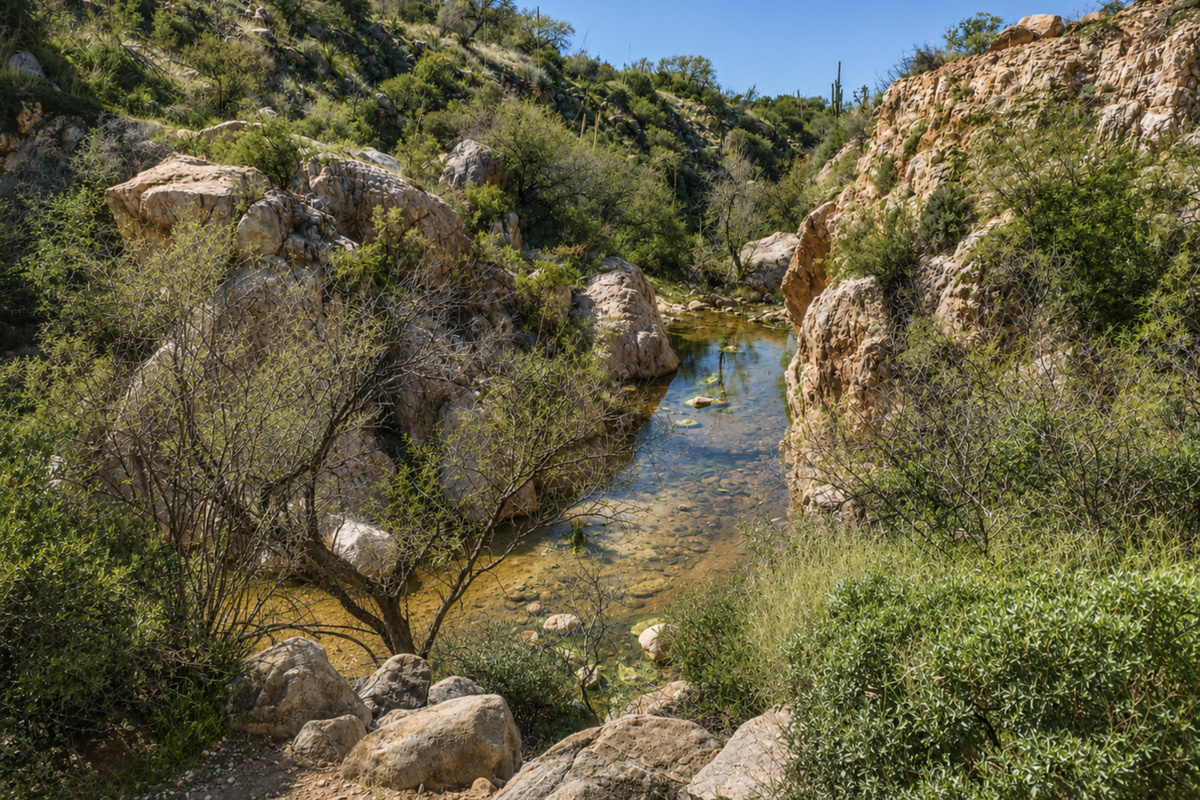 Montrose Canyon in Catalina State Park.