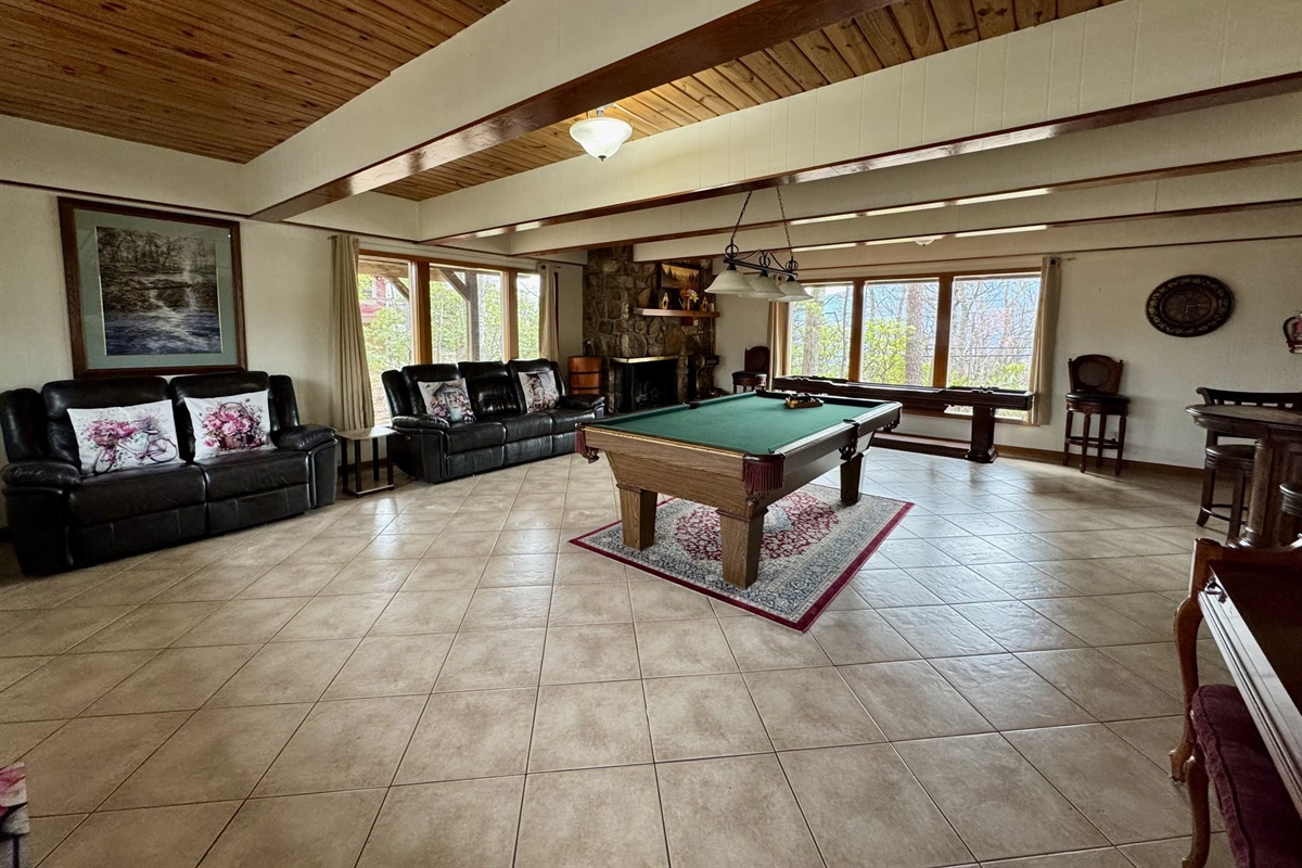 SPRING GAME ROOM WITH VIEW