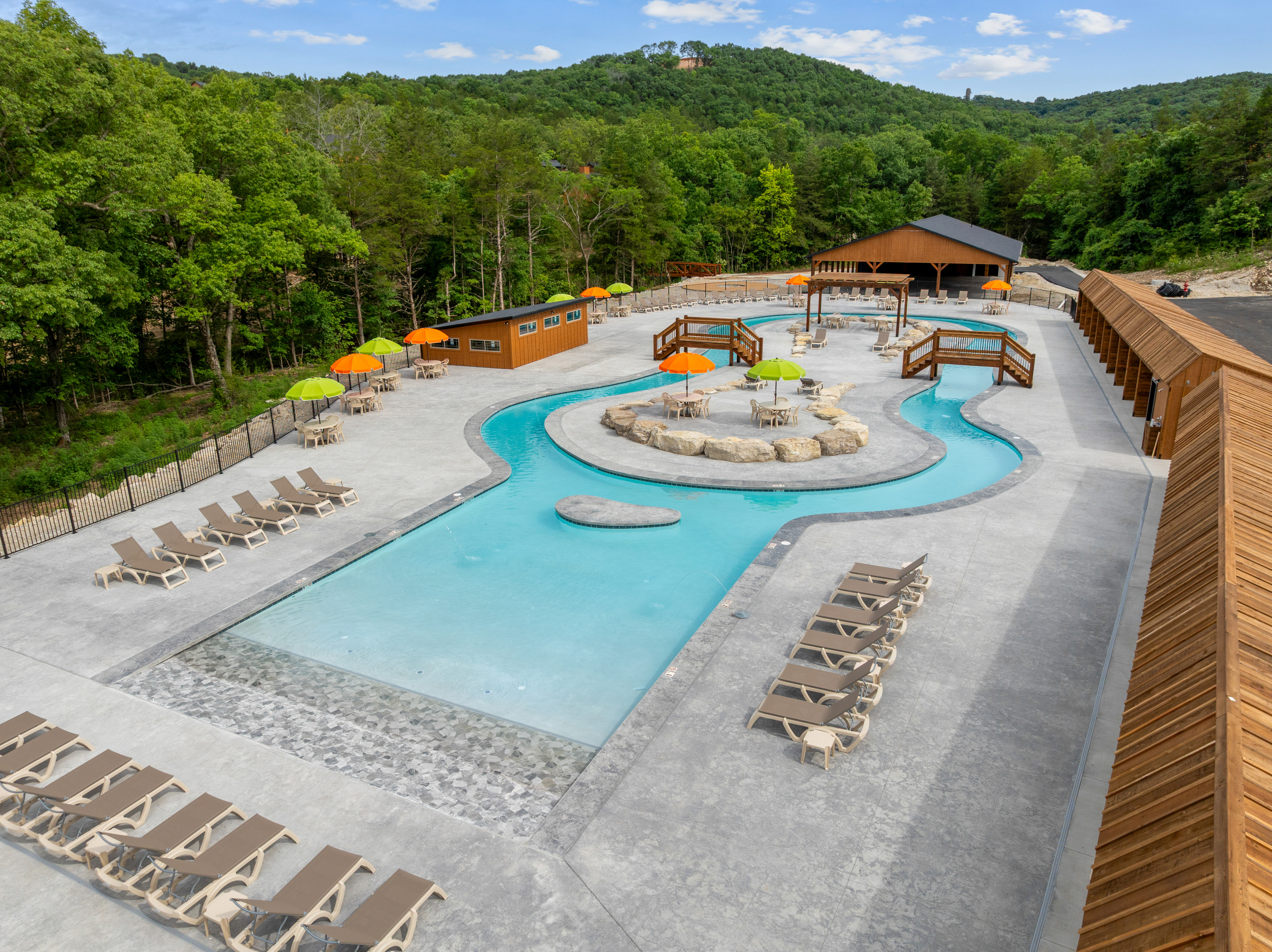 The newest attraction at Tall Timbers is the Lazy River. Have fun soaking and floating through the river. There will be a bar and grill and live music as well!!