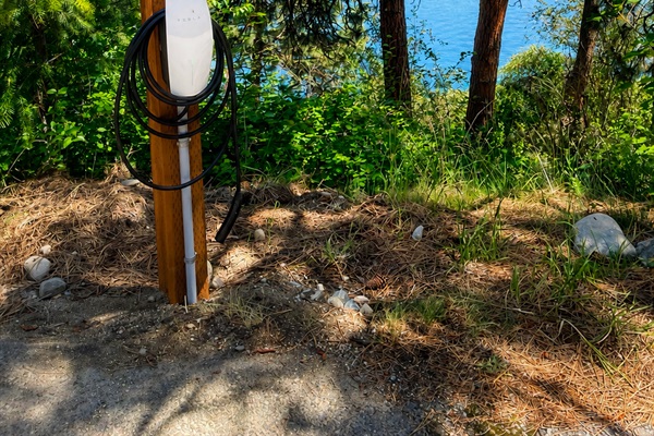 Tesla charger available, just added May 2026. 