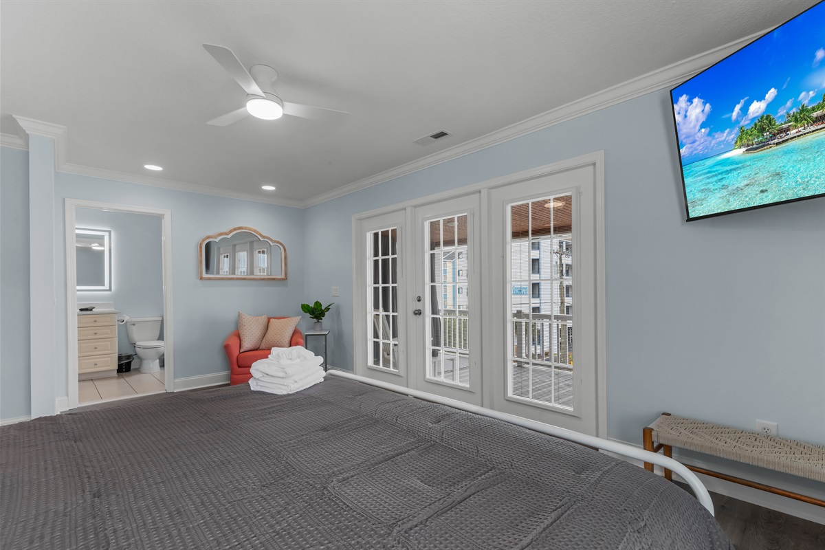 Read a book in the seating area