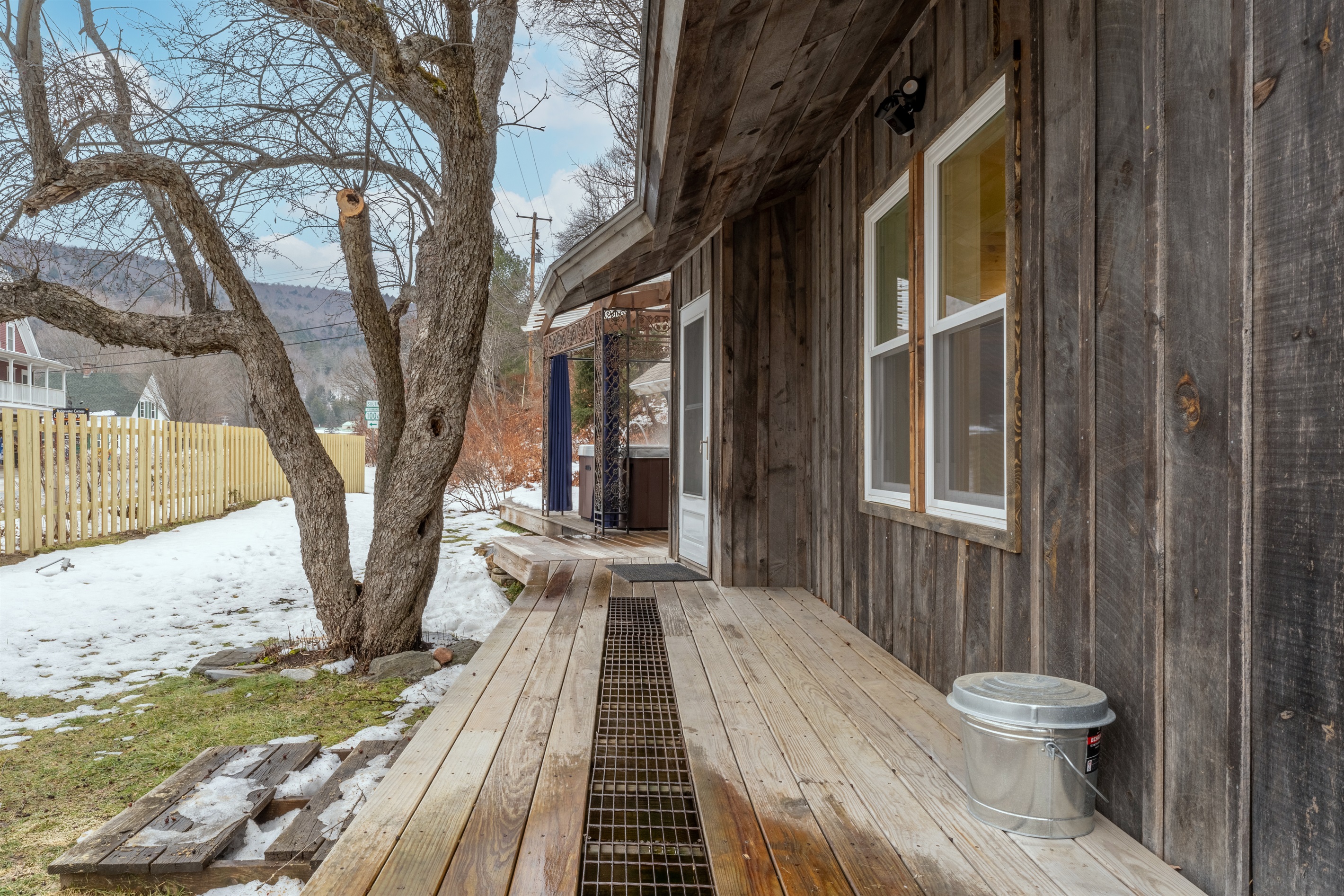 Covered path to entry door