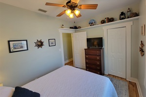 Nautical primary bedroom!