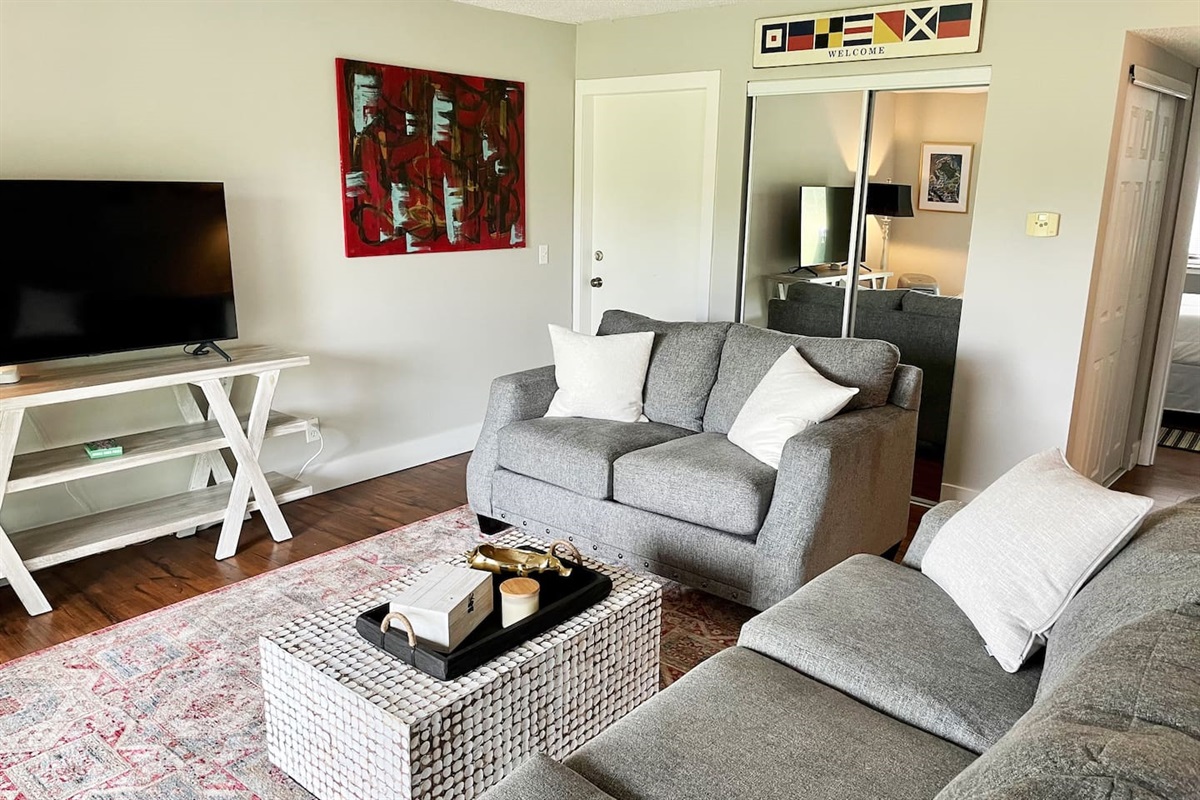 Living room with natural light