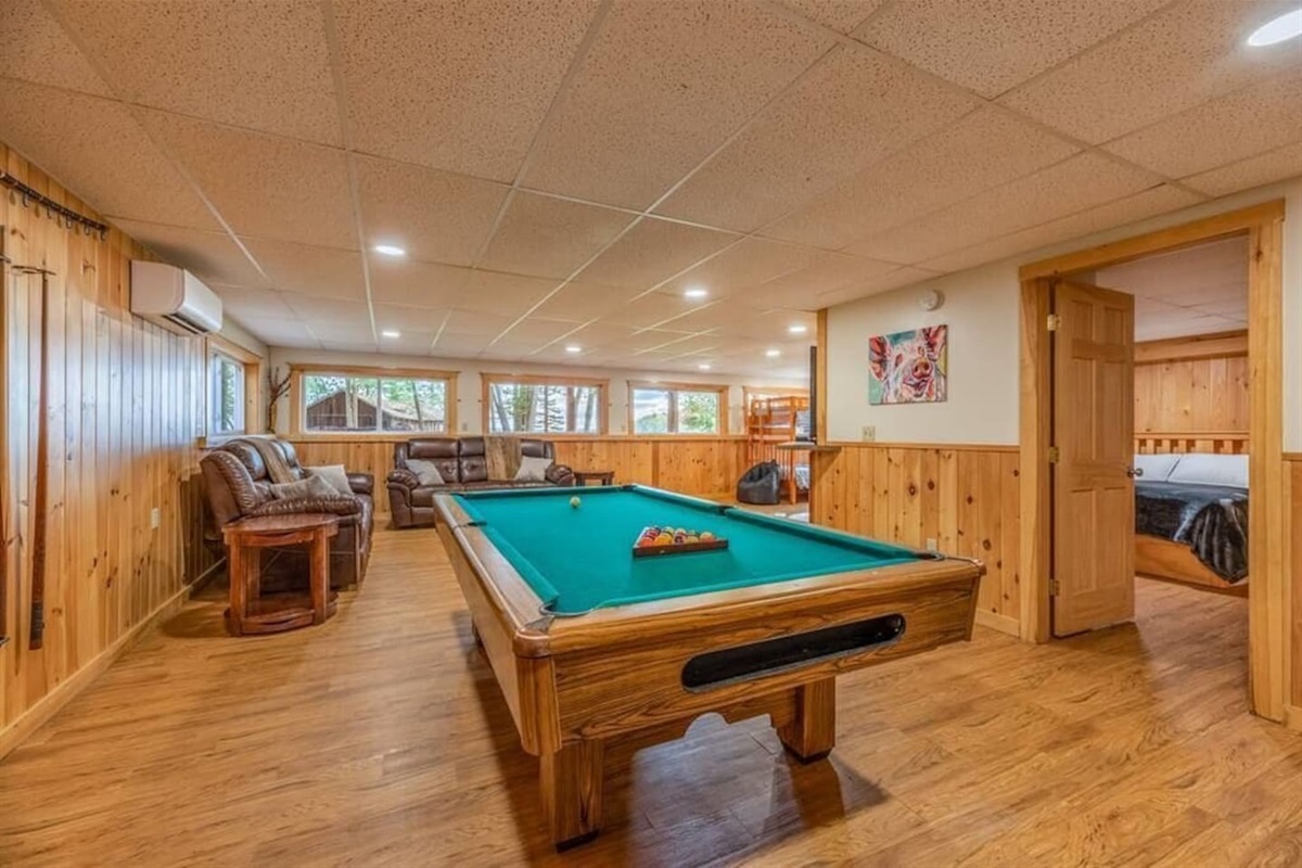 Maine cottage game room