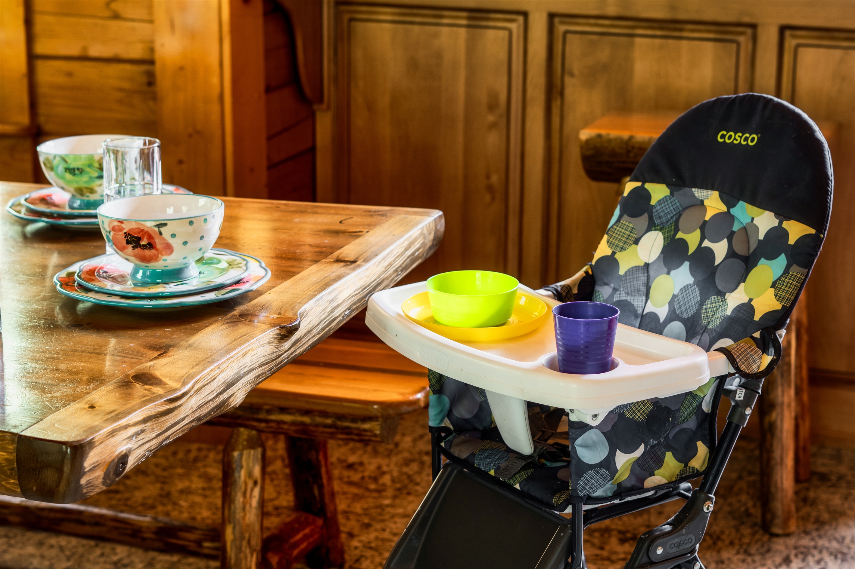 High chair provided