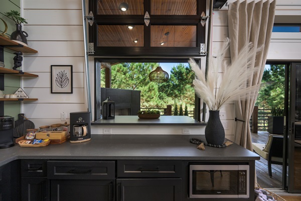 Indoor-outdoor flow at its best — serve, sip, and stay connected to nature