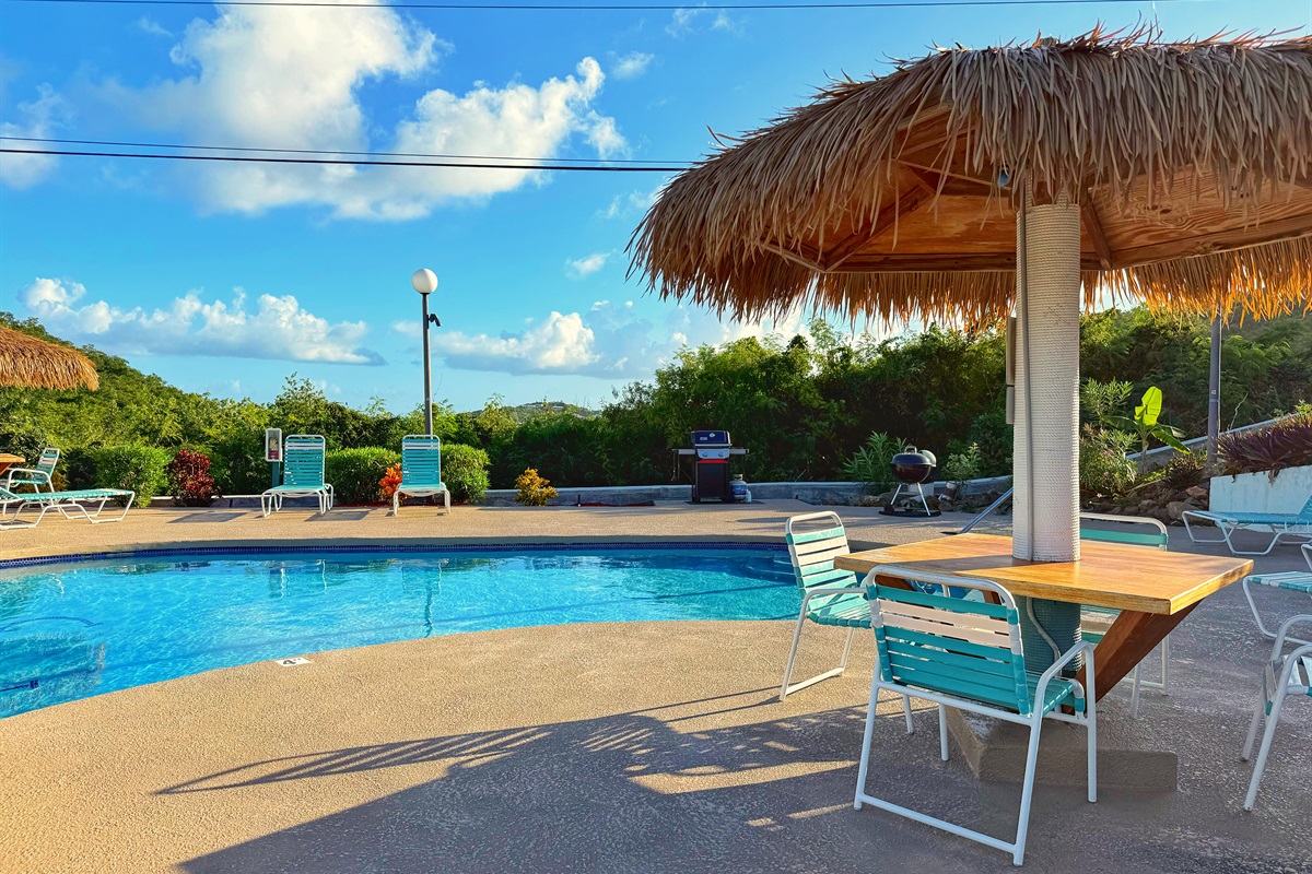 Enjoy a beverage and watch the sun go down over the mountains.