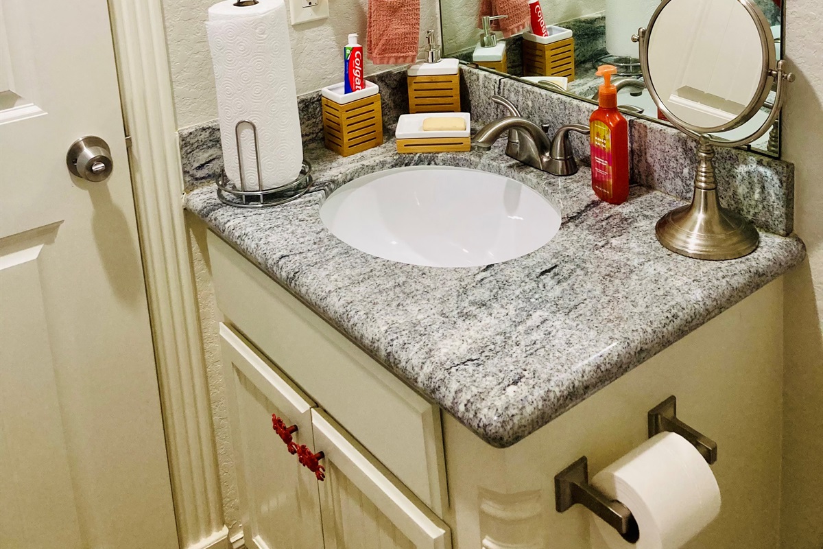 Upstairs guest bathroom