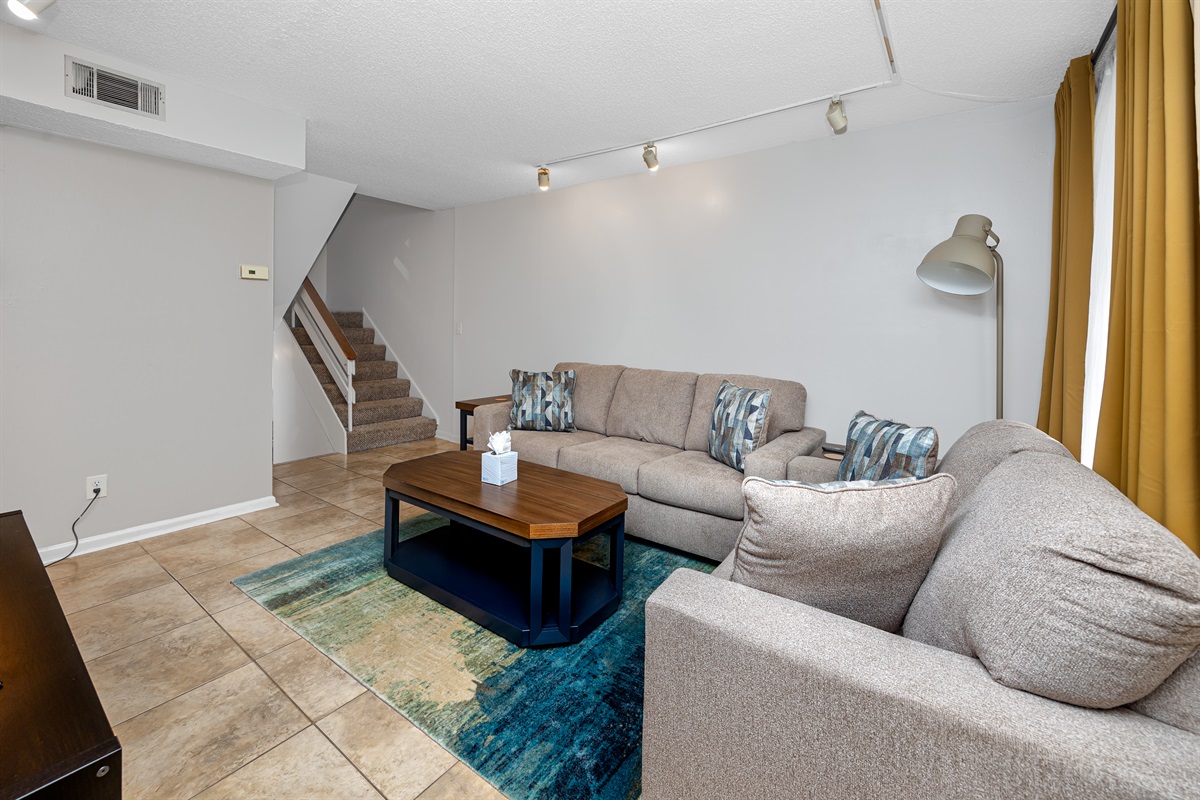 Comfy seating! Get cozy and have a movie night!