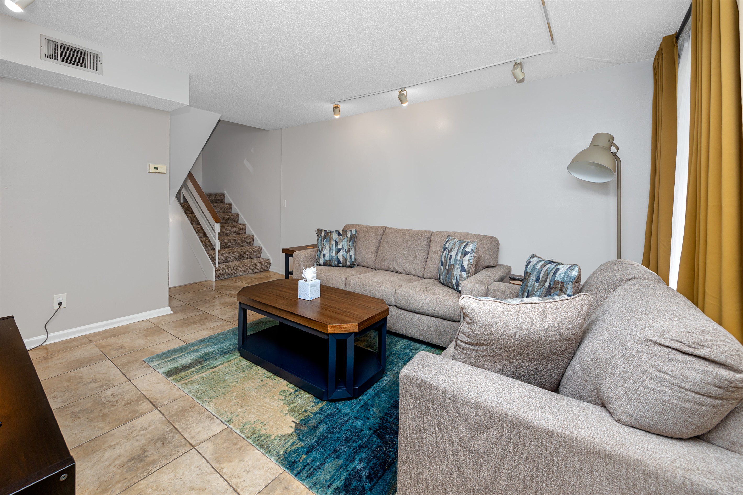 Comfy seating! Get cozy and have a movie night!