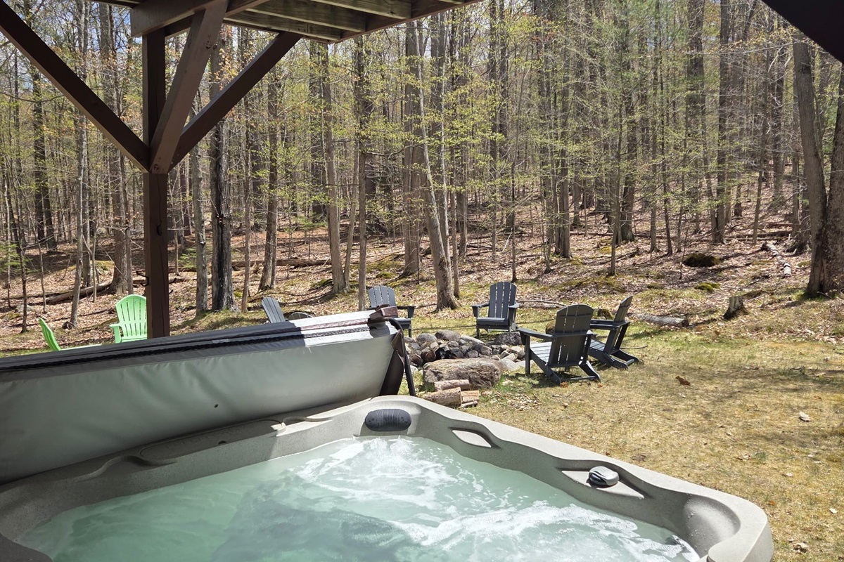 Enjoy the hot tub after a day out in the mountains!
