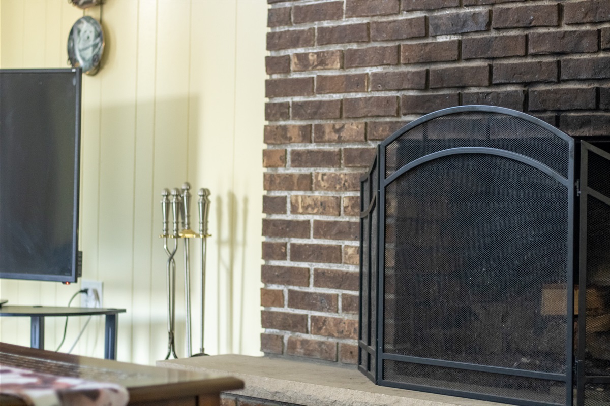 Fire place located in the living room. Perfect for cool fall nights.