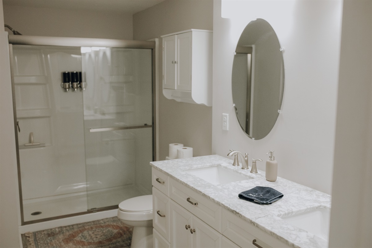 Full bath- downstairs