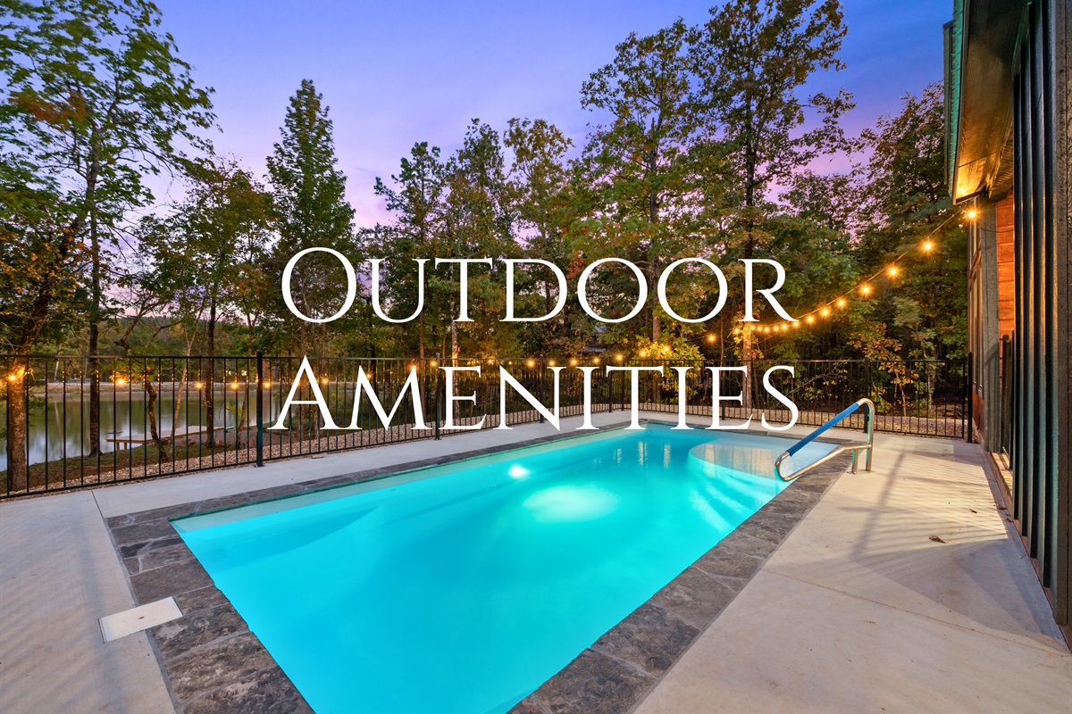 From lounging by the pool to enjoying cozy evenings under the stars, the outdoor amenities offer relaxation and fun for all.
