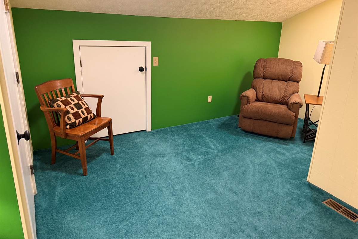 Upstairs with sitting area 
