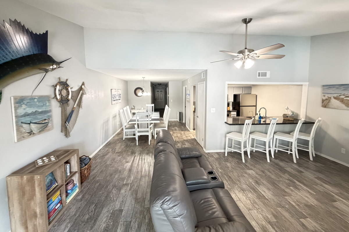 Spacious open floor plan provides great space for familes.