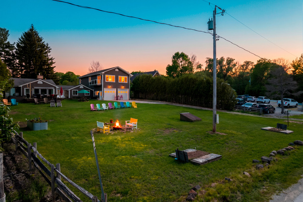 waterview fire pit - horseshoe pits
