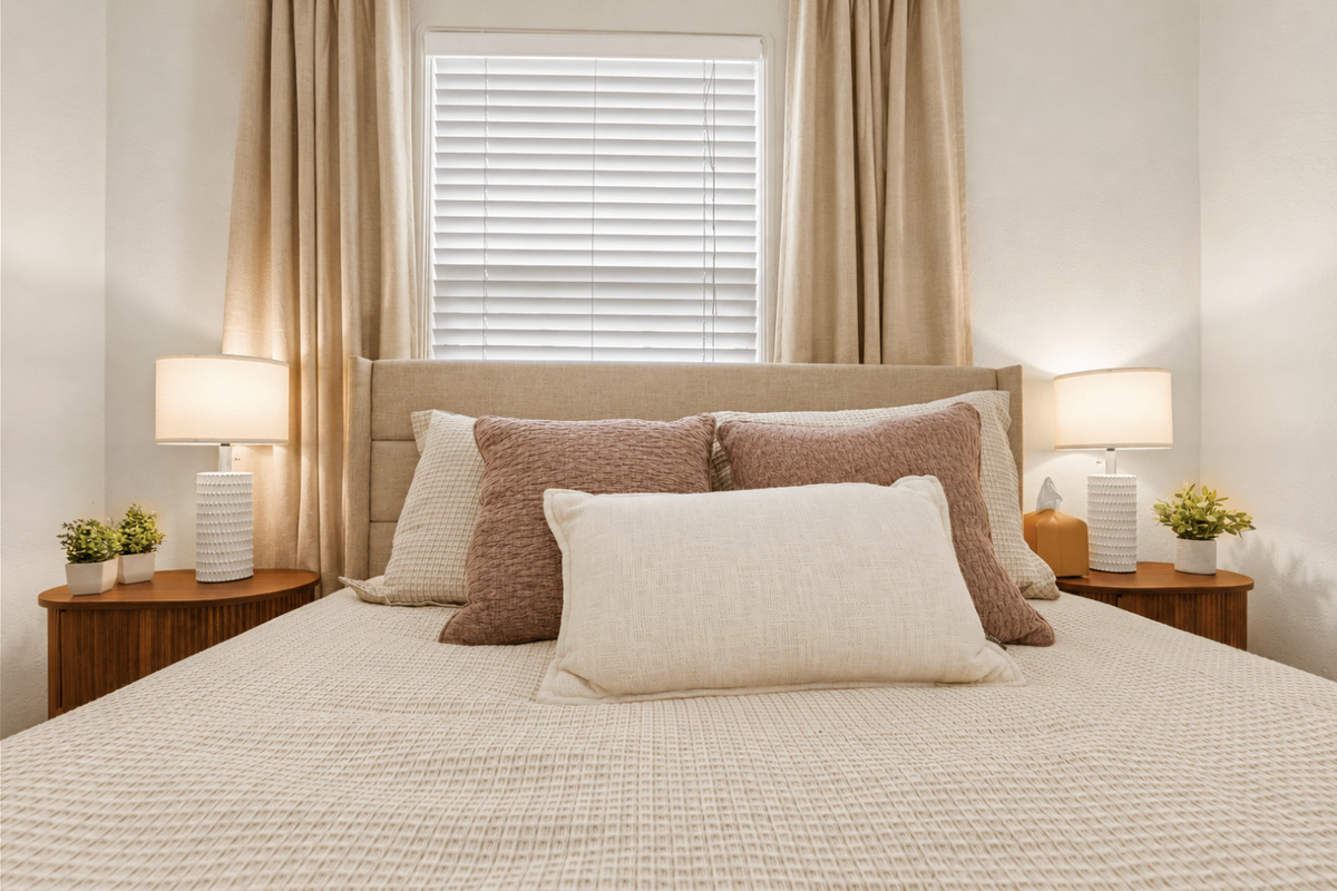 Soft linens and thoughtful details for a restful stay