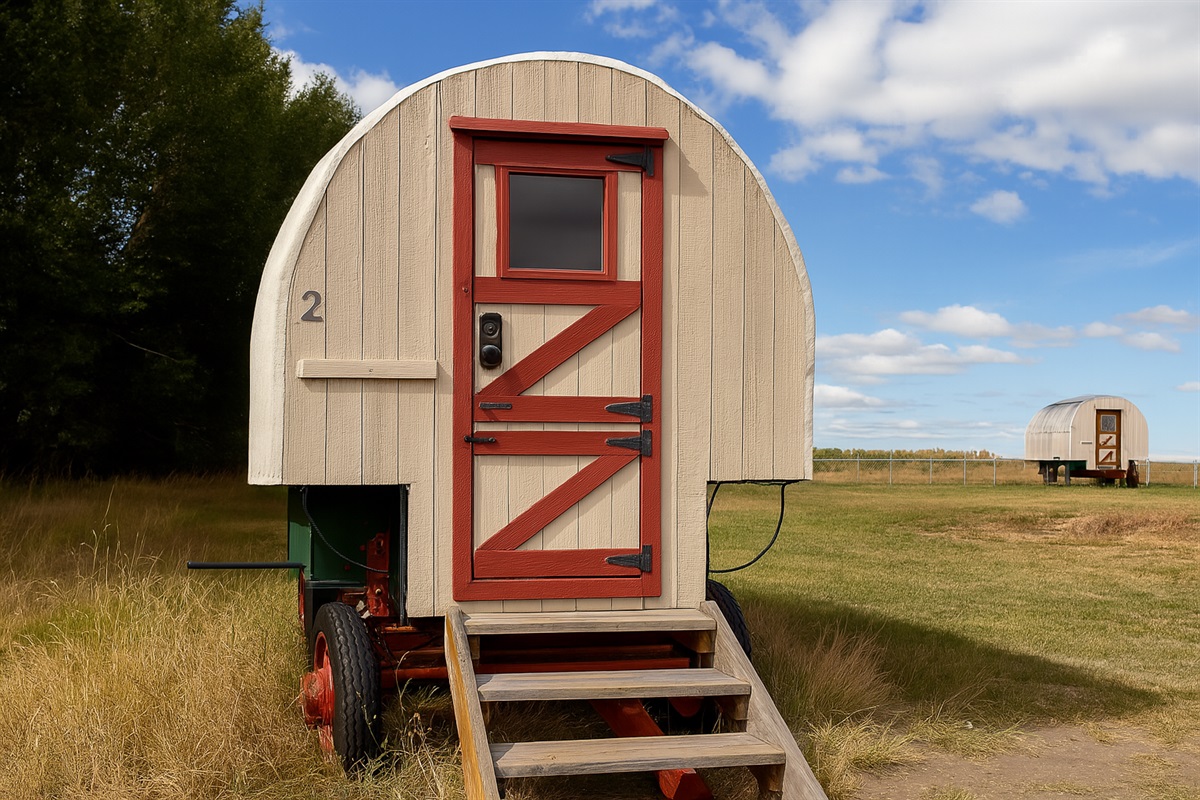 Welcome to this historic wagon-style caravan