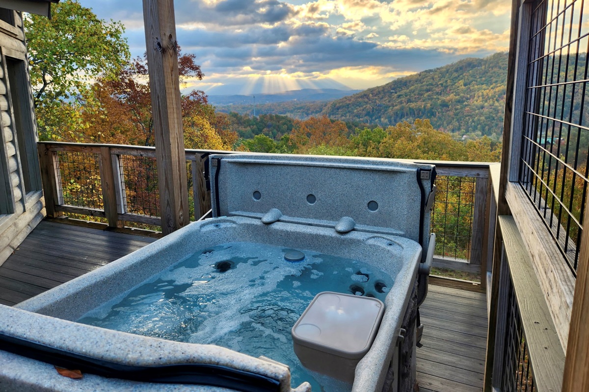 FALL HOT TUB VIEW