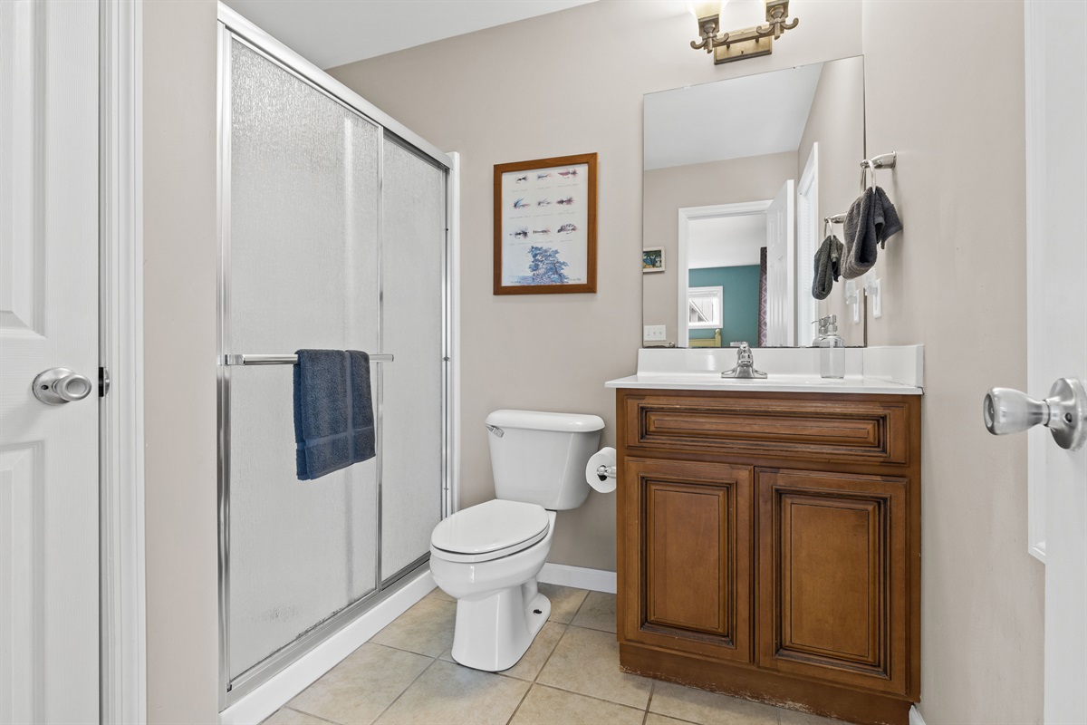 Private ensuite bathroom with walk-in shower