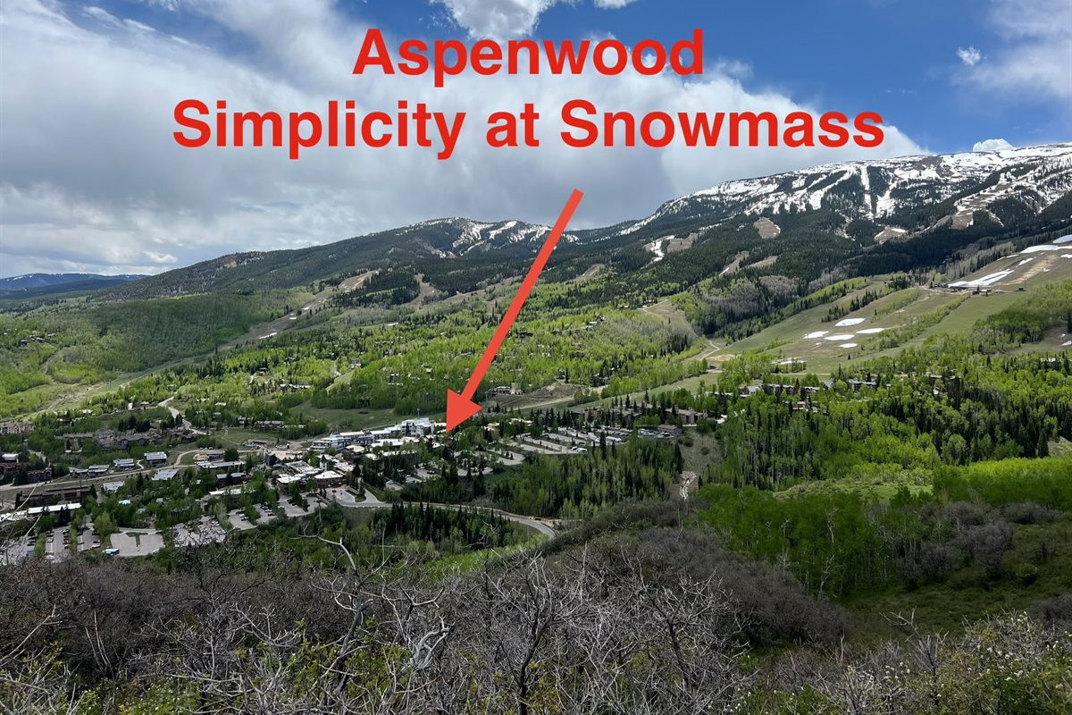 Turn around on the trail, and Snowmass Village is right there below you, your condo right along those ski runs in the distance. A trip to the mountains puts everything in perspective, including how good it feels to find the balance between work and play.