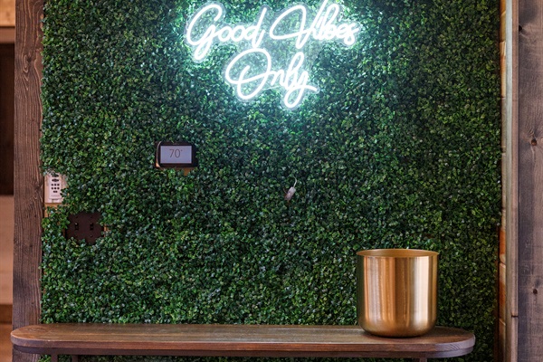 "Good Vibes Only" IG-worthy wall for your photo ops 