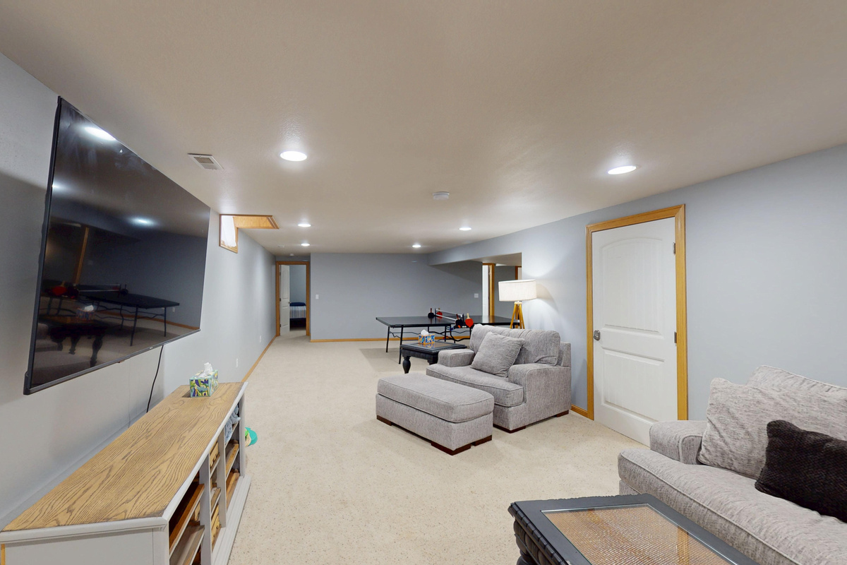 Basement living room