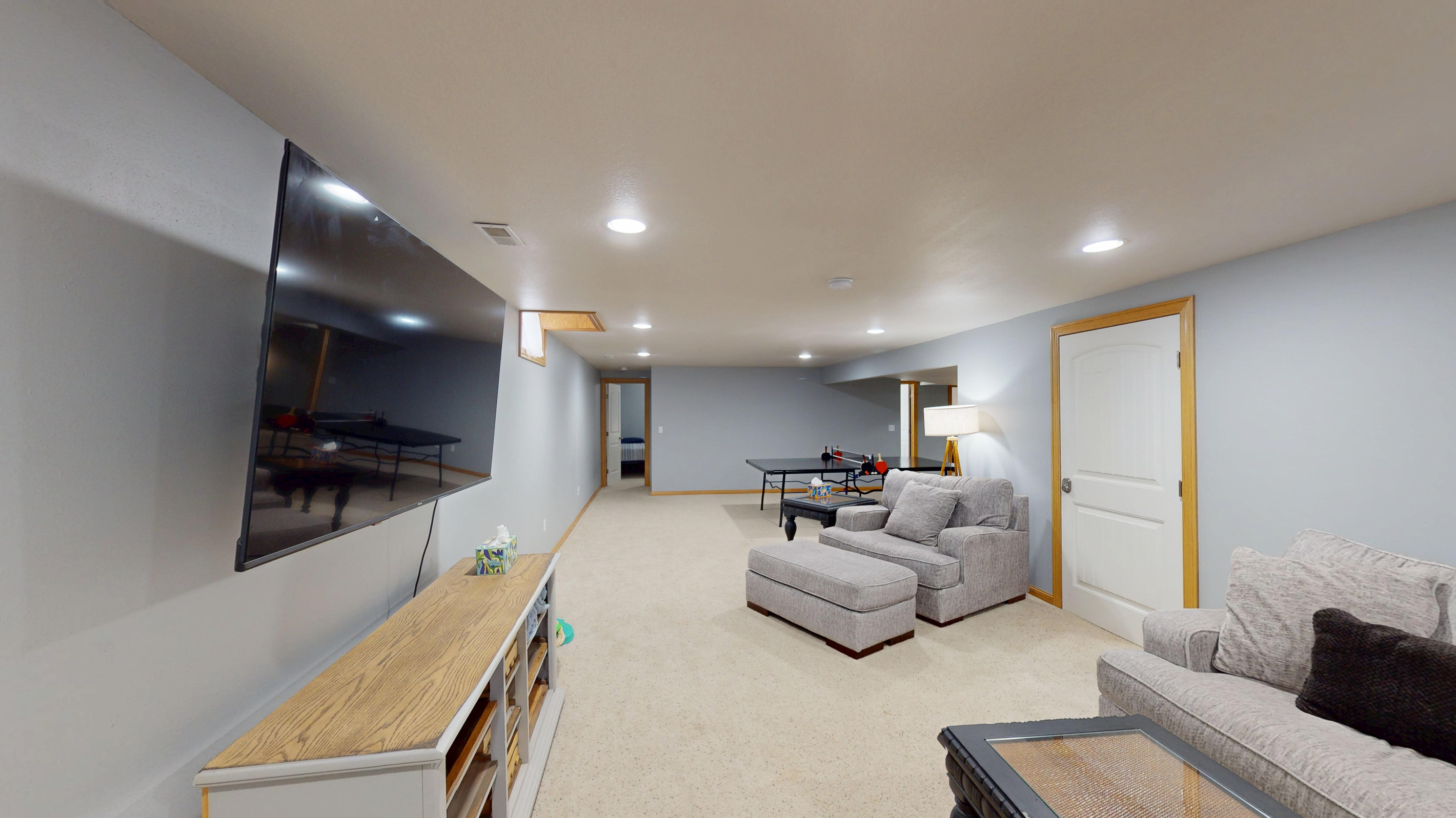 Basement living room
