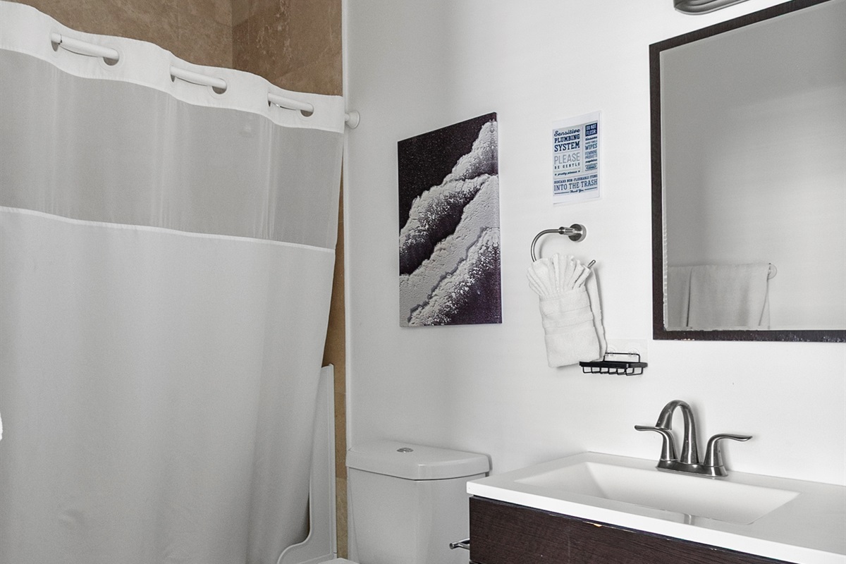 Guest Suite en-suite bath with tub