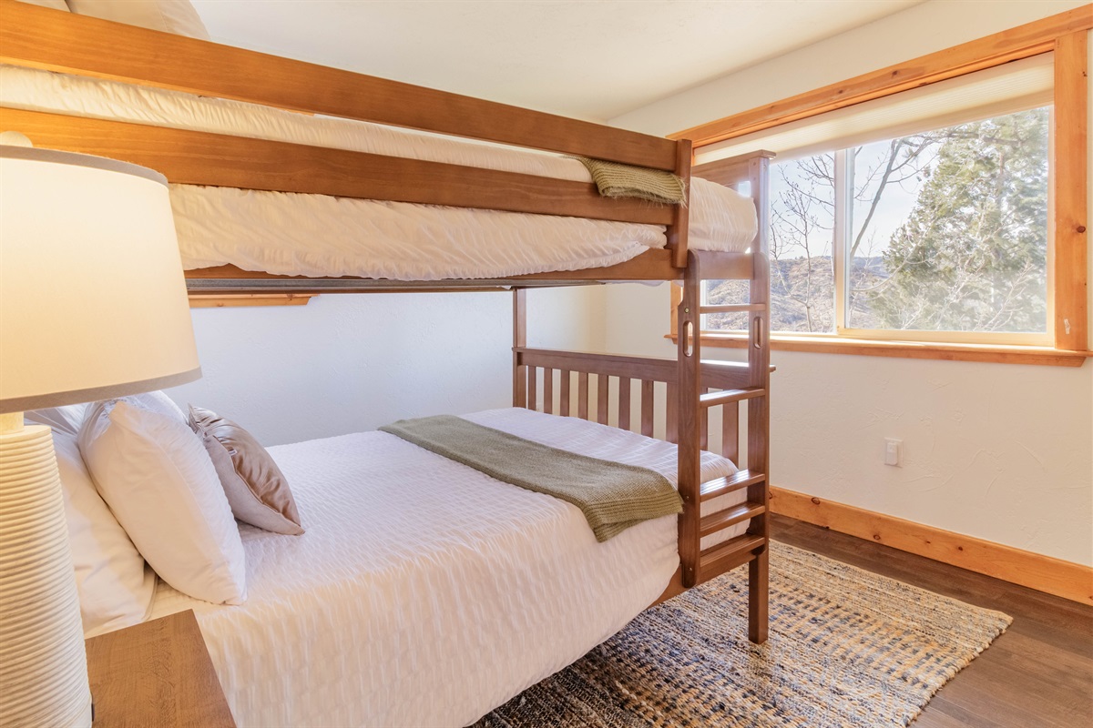 Full bunkbed great for children or individual guests