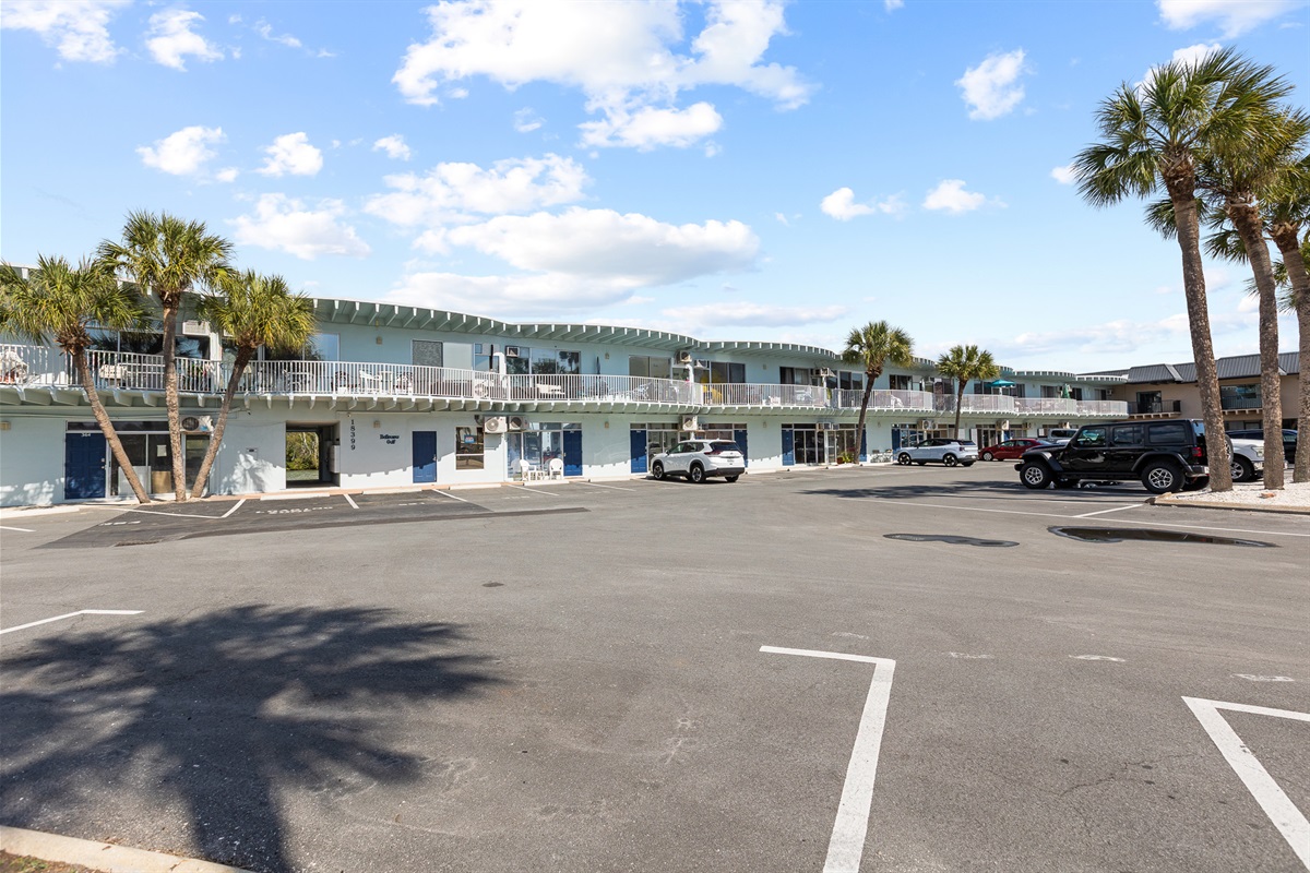 Belleview Gulf.  Walk across the street to the beautiful Indian Shores Beach!