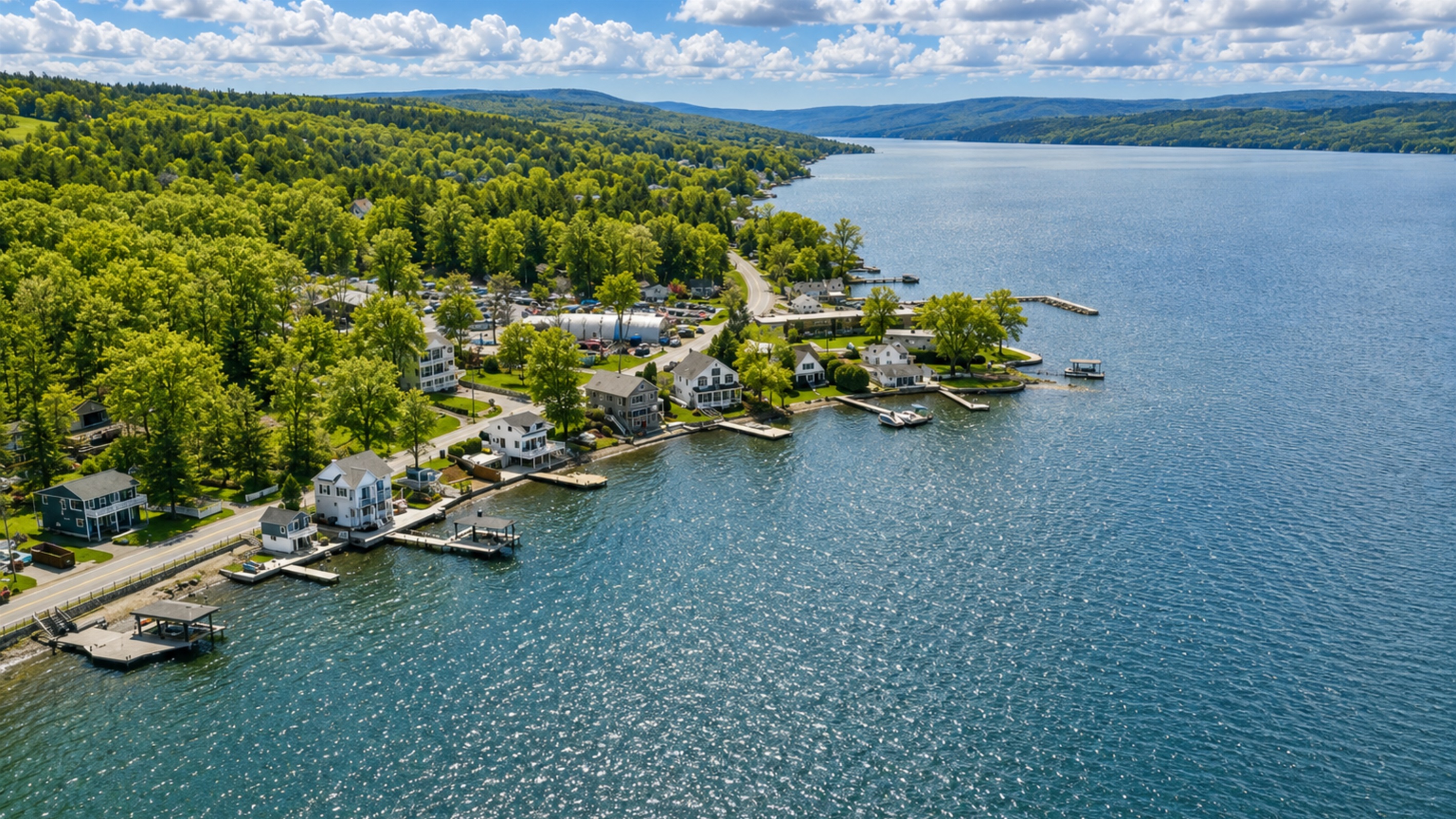 Soak in uninterrupted views of Canandaigua Lake with direct lakefront access just across the street—perfect for sunrise coffee or sunset serenity. 🌅🚤🏞️