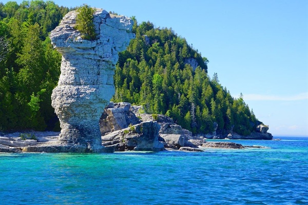 VISIT - Flowerpot Island.  Take the jet-boat from Tobermory.