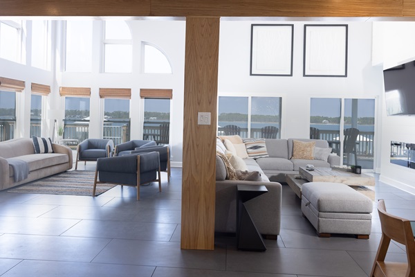 Great Room with 2 seating areas