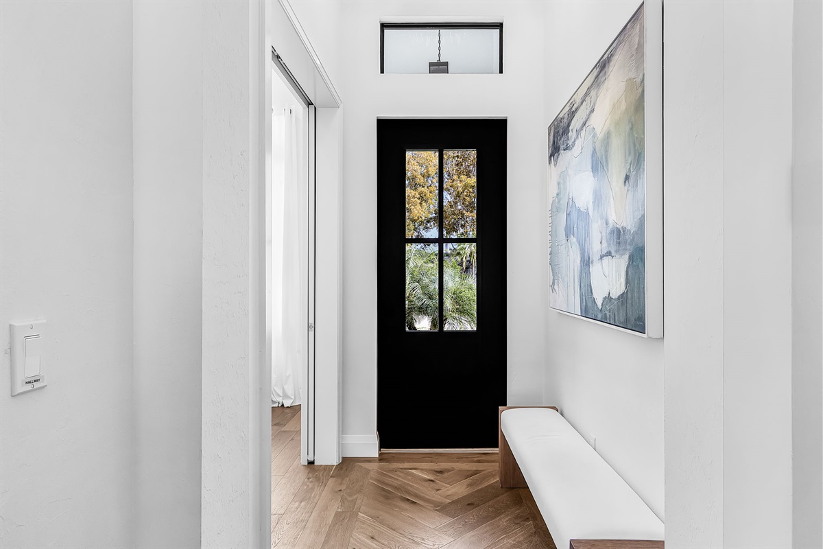 Front door from inside 