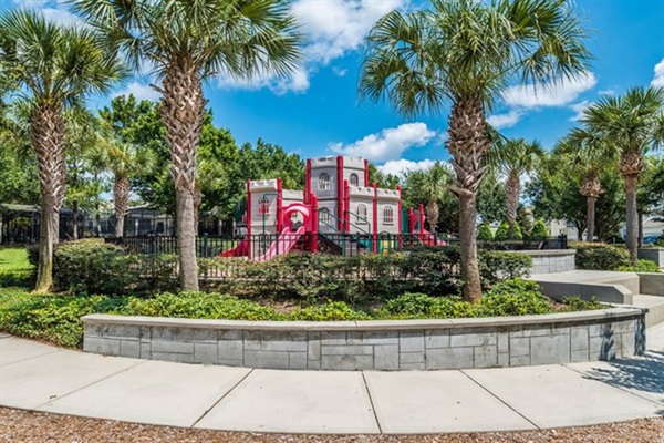 Kids will love playing at the castle playground