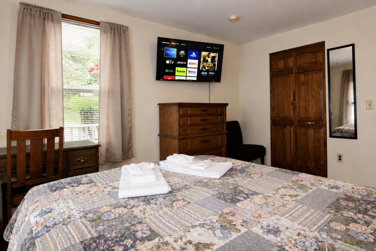 Bedroom #2 - 43" (or larger) flat screen smart Roku TV for all your favorite shows.