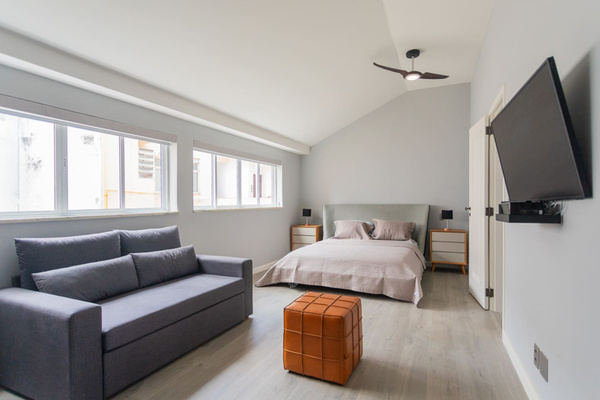 Second large bedroom on second floor.  This bedroom has a full pull out sofa bed.  Room darkening shades in this bedroom too!  (Bedroom 7, and full pull out sleeper sofa).
