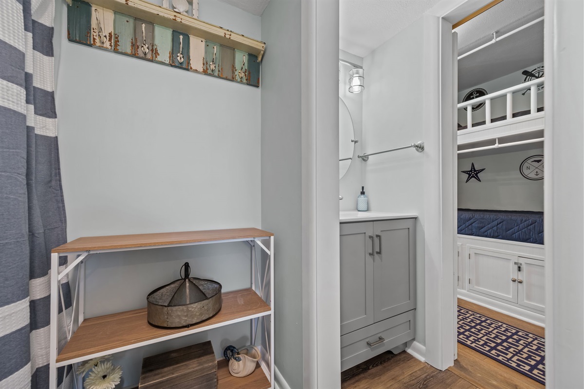 Thoughtfully designed layout connecting the bathroom and sleeping spaces seamlessly