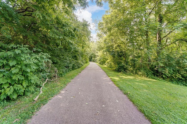 You can jump on the bike path from the front door!