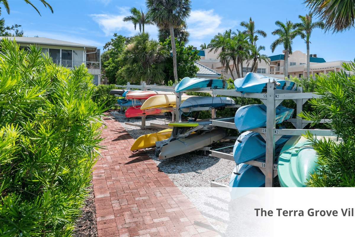 Kayak Storage (not provided)