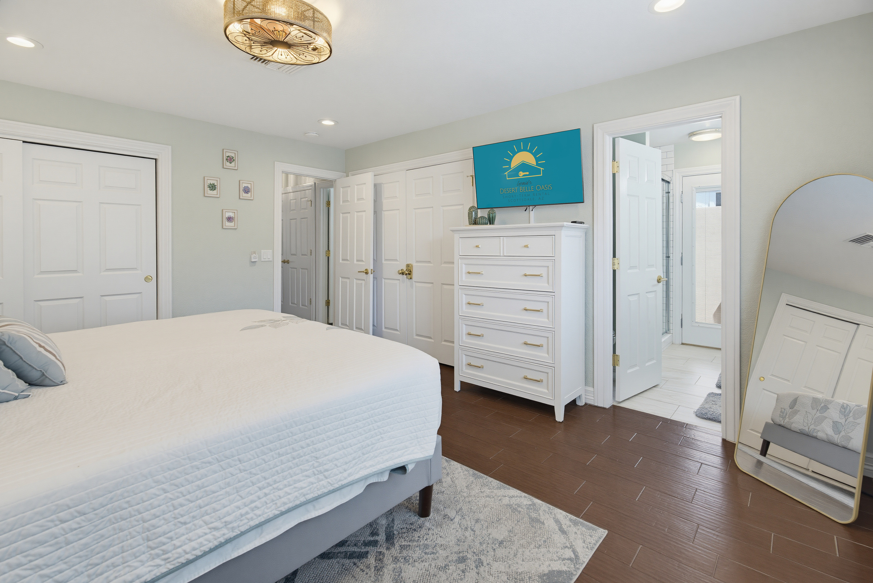 king bed