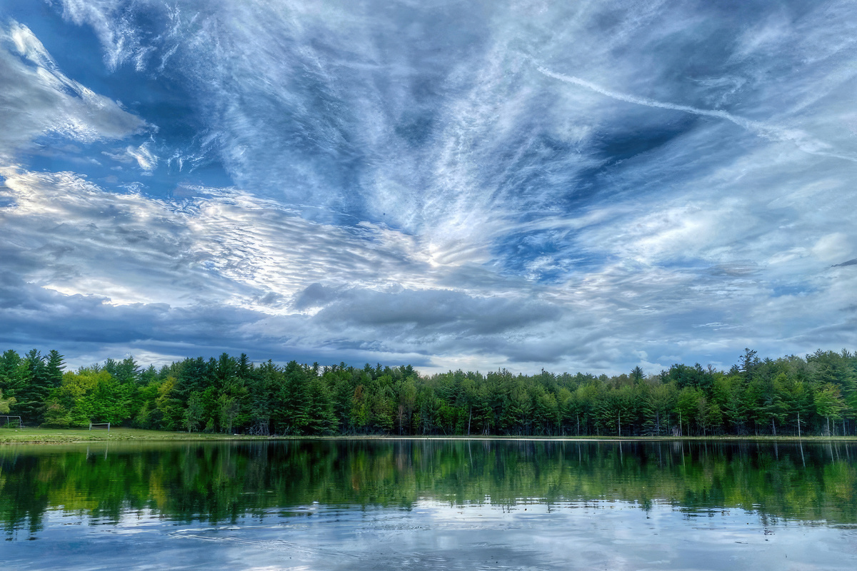 Stunning Lake Eaton is surrounded by an easy mile-plus loop hiking trail. 