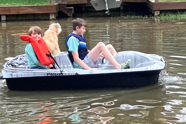 The Paddle Boat is a big hit for exploring the lake!