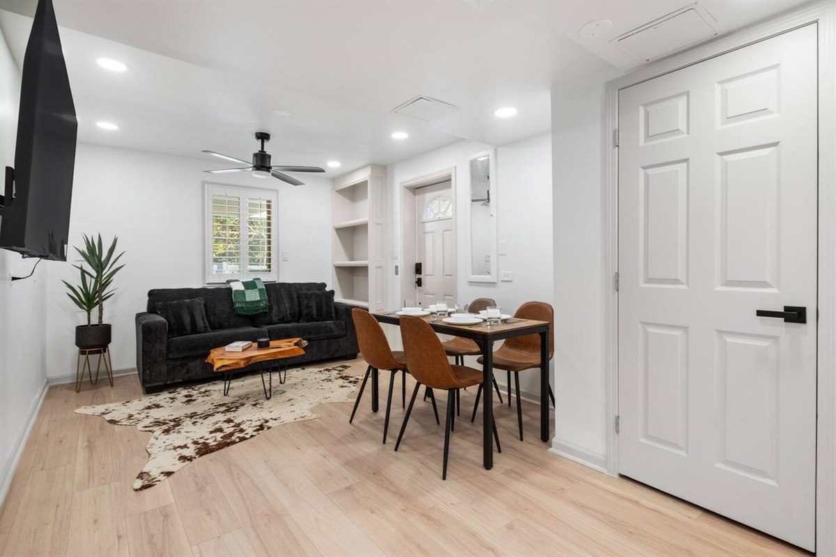 Living area includes closet.