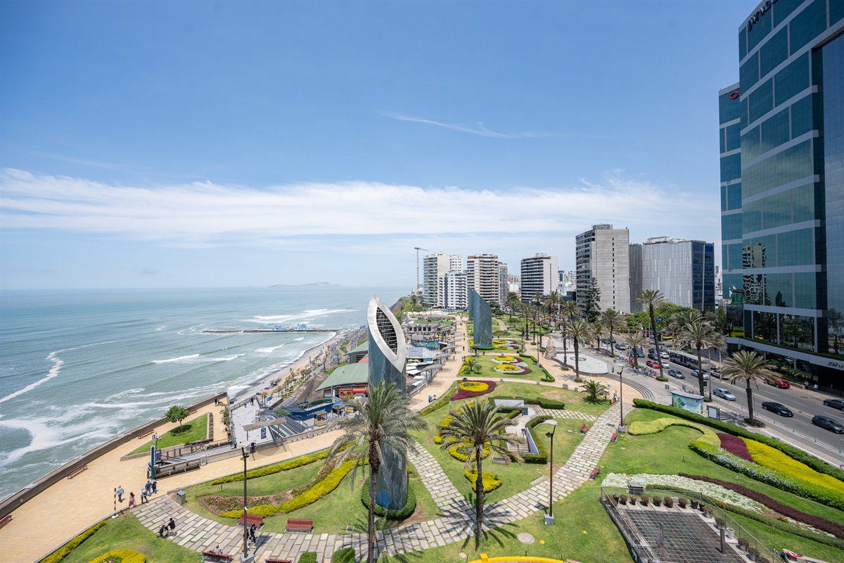 Unbeatable Location: Direct views of Larcomar and the JW Marriott. The heart of Miraflores' prestige is literally at your doorstep (Photo taken from apartment balcony)