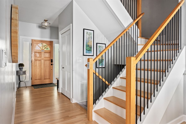 Stairway to upper level