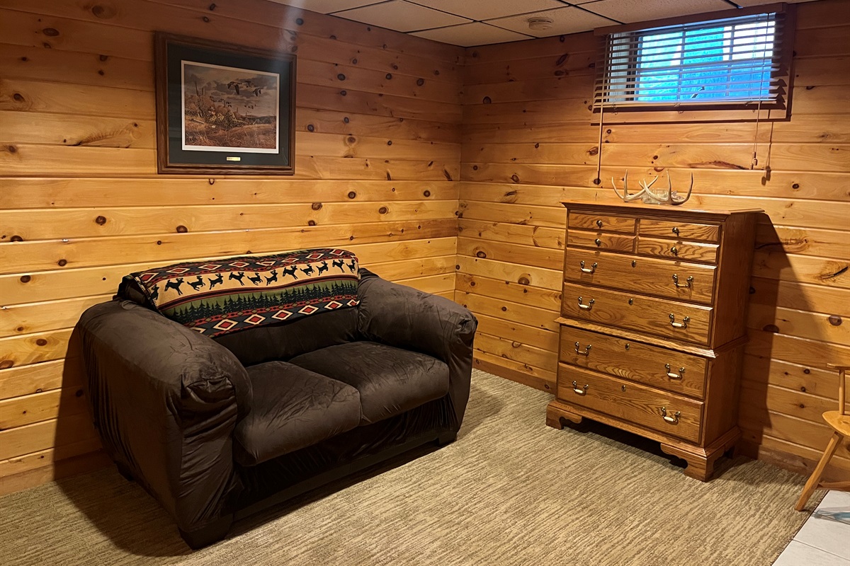 Lower level sitting area